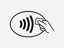 Kontaktlos bezahlen Kreditkarte Kontaktlos-Symbol Kreditkarte